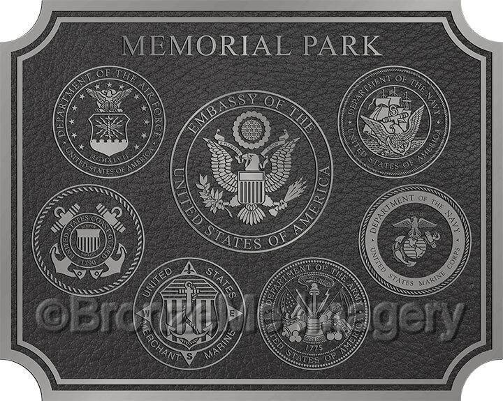 military bronze plaques, military bronze seals, military bronze emblems